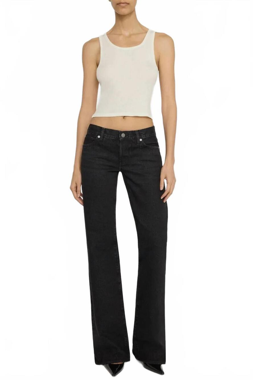 NEW FRAME low-rise gray jean in black